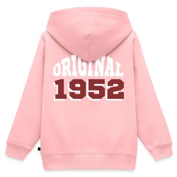 Original 1952 - Kinder Premium Organic Zip Hoodie - Rosa - Hinten - AI Model Kid Female (0cm)