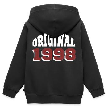Original 1998 - Sweat Premium à capuche zippé enfant bio - noir - Dos - AI Model Kid Male (0cm)