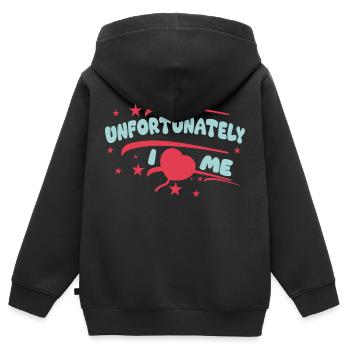I heart me - Kinder Premium Organic Zip Hoodie - Schwarz - Hinten - AI Model Kid Male (0cm)