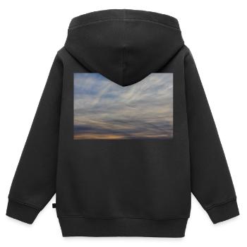 IMG_1766 - Kinder Premium Organic Zip Hoodie - Schwarz - Hinten - AI Model Kid Male (0cm)