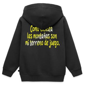 Fahrrad Fahrrad Fahrrad Fahrrad Biker MTB 10 - Kinder Premium Organic Zip Hoodie - Schwarz - Hinten - AI Model Kid Male (0cm)