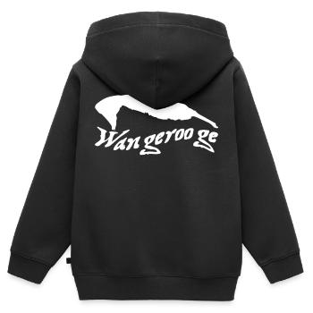 Wangerooge Tattoo - Kinder Premium Organic Zip Hoodie - Schwarz - Hinten - AI Model Kid Male (0cm)