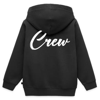 équipage - Sweat Premium à capuche zippé enfant bio - noir - Dos - AI Model Kid Male (0cm)