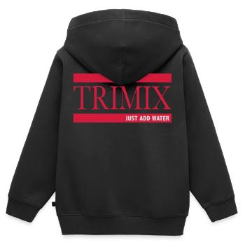 trimix_jaw - Kinder Premium Organic Zip Hoodie - Schwarz - Hinten - AI Model Kid Male (0cm)