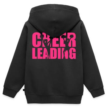 Cheerleading - Sweat Premium à capuche zippé enfant bio - noir - Dos - AI Model Kid Male (0cm)