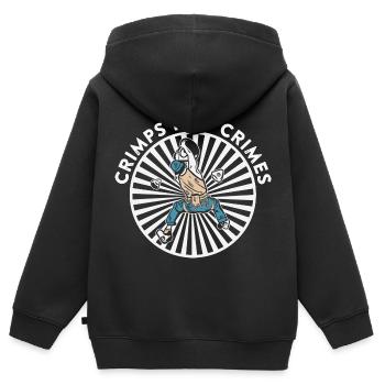 Klettern Bergsport Kletterer - Kinder Premium Organic Zip Hoodie - Schwarz - Hinten - AI Model Kid Male (0cm)