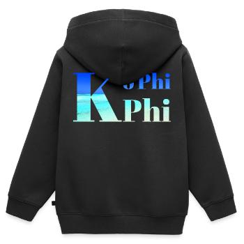 Ko Phi Phi - Kinder Premium Organic Zip Hoodie - Schwarz - Hinten - AI Model Kid Male (0cm)