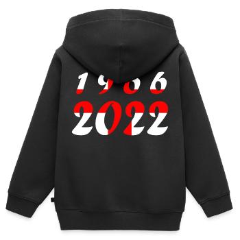 Nationalmannschaft England Fußball Weltmeister - Kinder Premium Organic Zip Hoodie - Schwarz - Hinten - AI Model Kid Male (0cm)