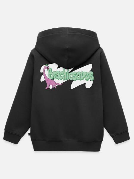 Brachiosaurus - Kinder Premium Organic Zip Hoodie - Schwarz