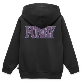Funky Music - Kinder Premium Organic Zip Hoodie - Schwarz - Hinten - AI Model Kid Male (0cm)