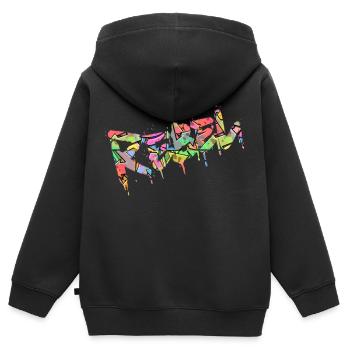 Rebel Rebels Lustige Retro Musik Hip Hop Rocknroll - Kinder Premium Organic Zip Hoodie - Schwarz - Hinten - AI Model Kid Male (0cm)