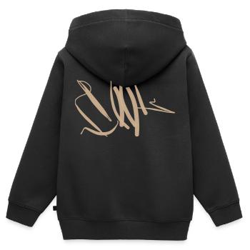 Le cadeau d’anniversaire le plus cool de tous les temps - Sweat Premium à capuche zippé enfant bio - noir - Dos - AI Model Kid Male (0cm)