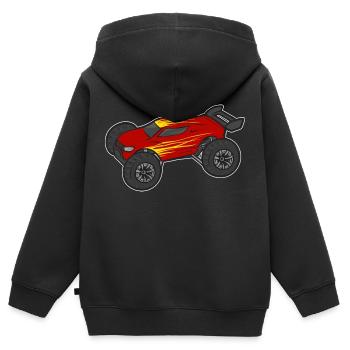 RC Car Remote Control Car - Kids Premium Organic Zip-up Hoodie - black - Back - AI Model Kid Male (0cm)