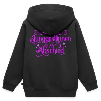 Junggesellinnen Abschied - Kinder Premium Organic Zip Hoodie - Schwarz - Hinten - AI Model Kid Male (0cm)