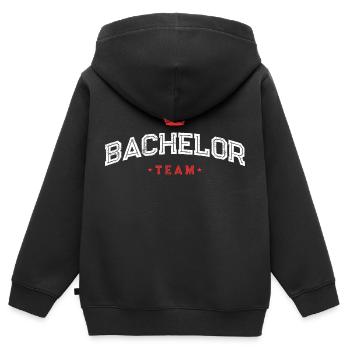 Bachelor Team - Kinder Premium Organic Zip Hoodie - Schwarz - Hinten - AI Model Kid Male (0cm)