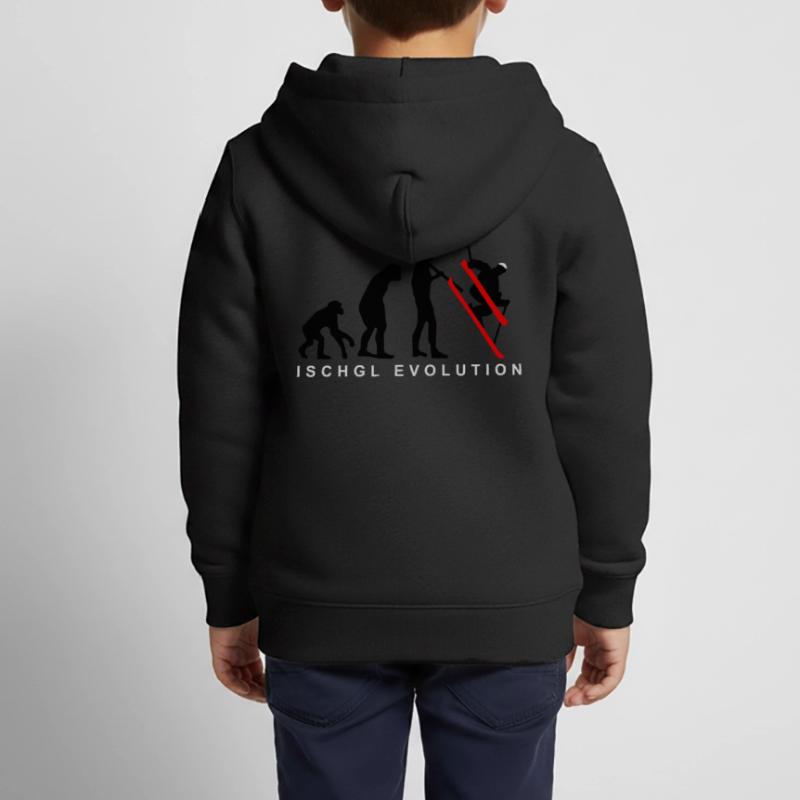 Ischgl Evolution Ski Kinder Premium Organic Zip Hoodie