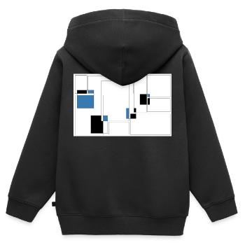 Soul - Sweat Premium à capuche zippé enfant bio - noir - Dos - AI Model Kid Male (0cm)
