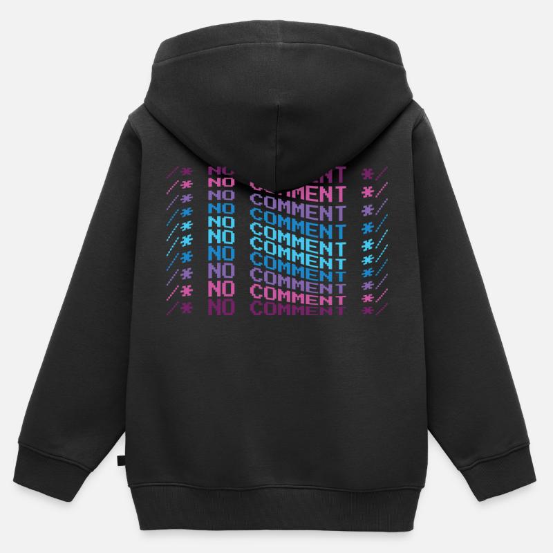 Java Developer - Kids Premium Organic Zip-up Hoodie - black