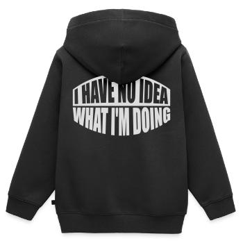 Aucune idée - Sweat Premium à capuche zippé enfant bio - noir - Dos - AI Model Kid Male (0cm)