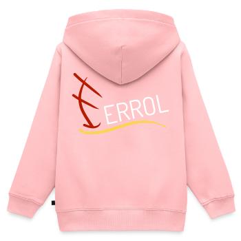 Neugeborenes von Ferrol Babygeschenk - Kinder Premium Organic Zip Hoodie - Rosa - Hinten - AI Model Kid Female (0cm)