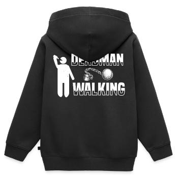 DEAD MAN WALKING 2 - Sweat Premium à capuche zippé enfant bio - noir - Dos - AI Model Kid Male (0cm)