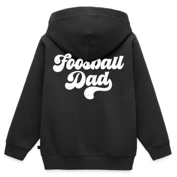 Cool Men Table Soccer Player Foosball Dad - Kinder Premium Organic Zip Hoodie - Schwarz - Hinten - AI Model Kid Male (0cm)
