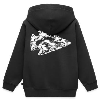 Arrowhead - Kids Premium Organic Zip-up Hoodie - black - Back - AI Model Kid Male (0cm)