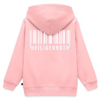 Heiligenroth Westerwald - Kinder Premium Organic Zip Hoodie - Rosa - Hinten - AI Model Kid Female (0cm)