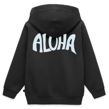 Aloha - Kinder Premium Organic Zip Hoodie - Schwarz - Hinten - AI Model Kid Male (0cm)