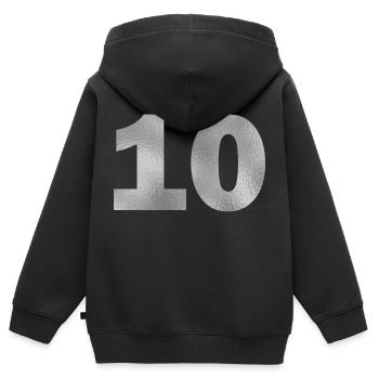 Geburtstag 10 Jahre - Kinder Premium Organic Zip Hoodie - Schwarz - Hinten - AI Model Kid Male (0cm)