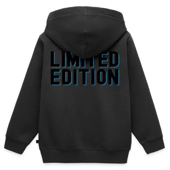 Édition limitée - Sweat Premium à capuche zippé enfant bio - noir - Dos - AI Model Kid Male (0cm)