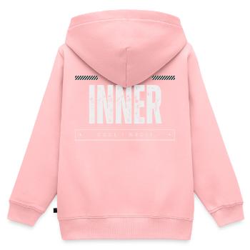 REMEMBER WHO YOU ARE - Kids Premium Organic Zip-up Hoodie - rose - Back - AI Model Kid Female (0cm)