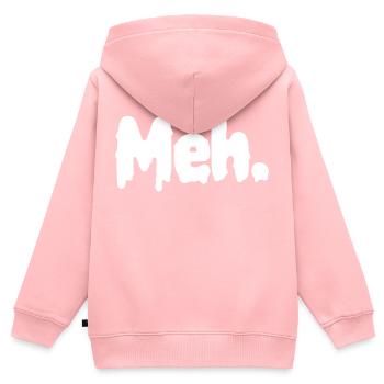 Ähm. - Kinder Premium Organic Zip Hoodie - Rosa - Hinten - AI Model Kid Female (0cm)