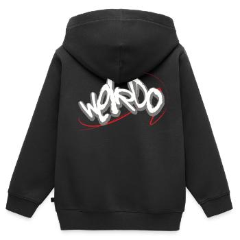 Hurluberlu - Sweat Premium à capuche zippé enfant bio - noir - Dos - AI Model Kid Male (0cm)