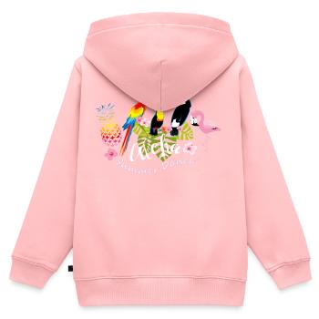 Summer Dance - Aloha Summer Contest - Kids Premium Organic Zip-up Hoodie - rose - Back - AI Model Kid Female (0cm)