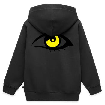 Auge Auge Auge 1906 - Kinder Premium Organic Zip Hoodie - Schwarz - Hinten - AI Model Kid Male (0cm)