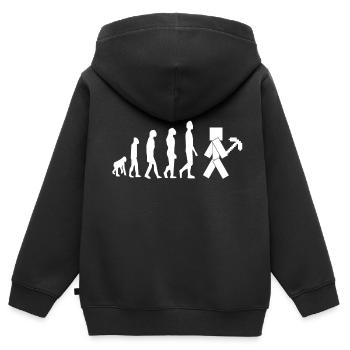 Craft Evolution Gamer Gaming - Kids Premium Organic Zip-up Hoodie - black - Back - AI Model Kid Male (0cm)
