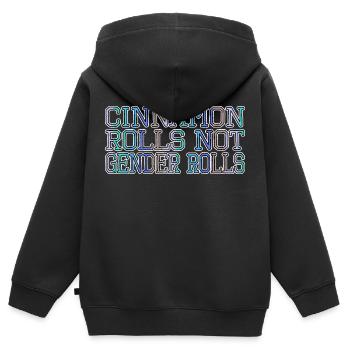 jokes lgbt abortion is healthcare activism geek - Kids Premium Organic Zip-up Hoodie - black - Back - AI Model Kid Male (0cm)