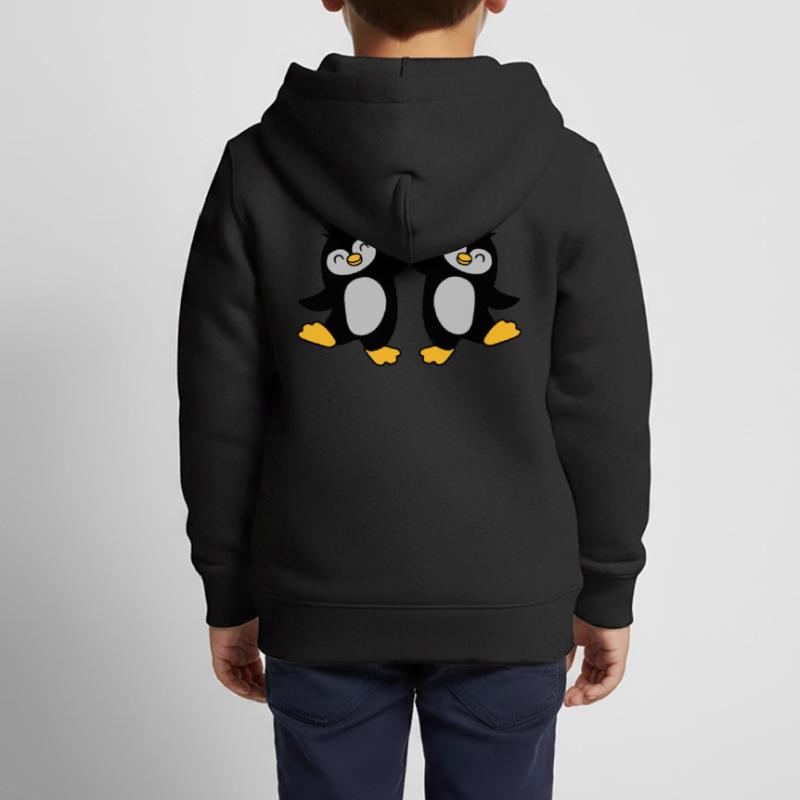 High Five Welcome Penguins Kids Premium Organic Zip-up Hoodie