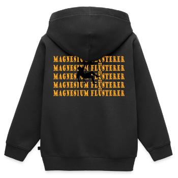 climbing - Kinder Premium Organic Zip Hoodie - Schwarz - Hinten - AI Model Kid Male (0cm)