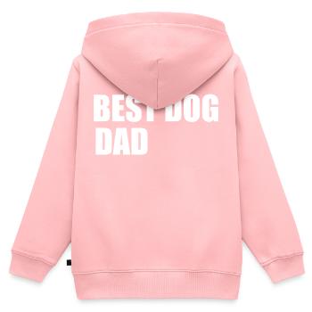 Bester Hundevater - Kinder Premium Organic Zip Hoodie - Rosa - Hinten - AI Model Kid Female (0cm)