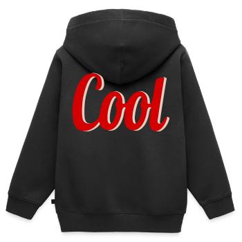 Kühl - Kinder Premium Organic Zip Hoodie - Schwarz - Hinten - AI Model Kid Male (0cm)