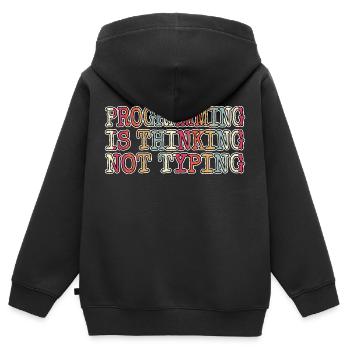encrypt hack out hacking and free wifi - Kids Premium Organic Zip-up Hoodie - black - Back - AI Model Kid Male (0cm)