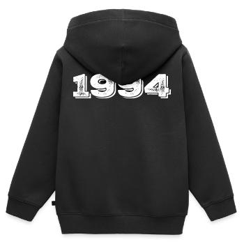 Geburtstagsgeschenk 1994 - 1994 - Kinder Premium Organic Zip Hoodie - Schwarz - Hinten - AI Model Kid Male (0cm)