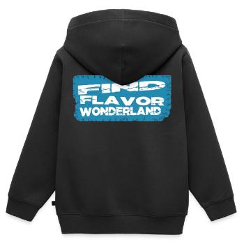 Idées de cadeaux d’anniversaire découvertes inattendues - Sweat Premium à capuche zippé enfant bio - noir - Dos - AI Model Kid Male (0cm)