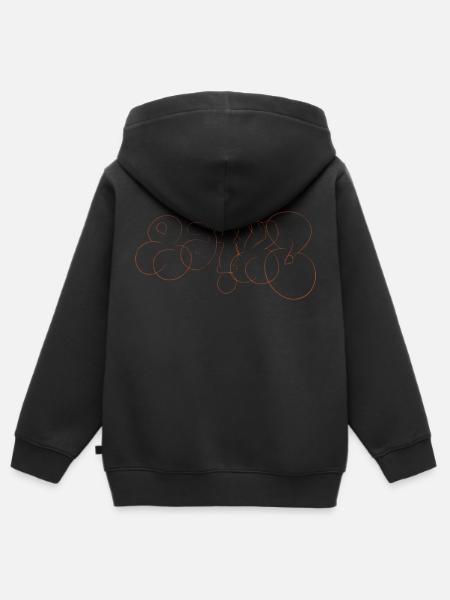 Cappello da pescatore Graffiti - Premium børne zip-hættetrøje økologisk - sort