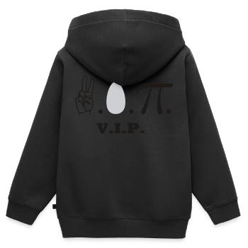 VIP - Sweat Premium à capuche zippé enfant bio - noir - Dos - AI Model Kid Male (0cm)