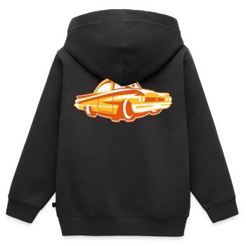 witziges Coupe für Kids - Kids Premium Organic Zip-up Hoodie - black - Back - AI Model Kid Male (0cm)