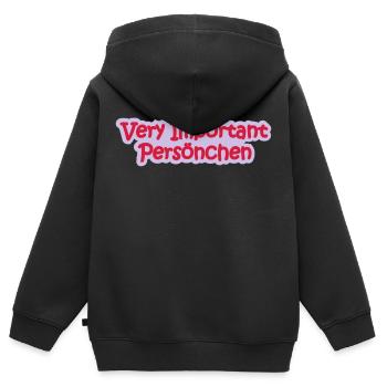 VIP Babysprüche - Kinder Premium Organic Zip Hoodie - Schwarz - Hinten - AI Model Kid Male (0cm)