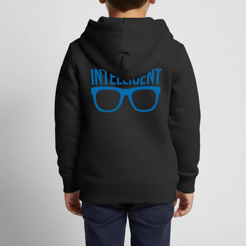 Intelligenter Junge oder Mädchen Kinder Premium Organic Zip Hoodie